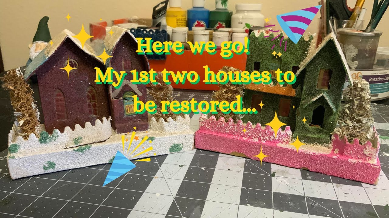 My 1st two 1950's putz house I will restore