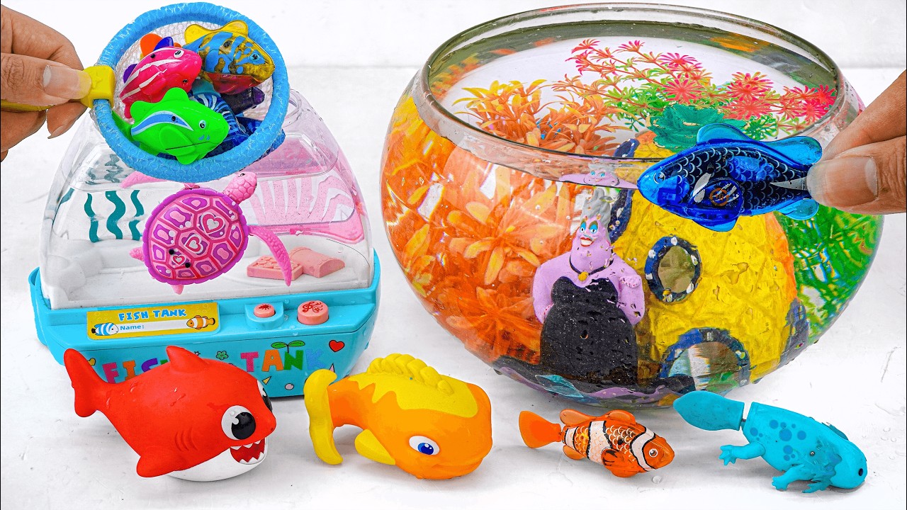 [toy asmr] Zuru Robo Turtle ＆ Sea Animal Toys ＆ Fish Tank Playset ASMR | Satisfying with Unboxing