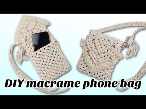 Macrame Phone Cross Body Shoulder Bag
