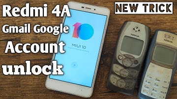 Mi Redmi 4A Google/Gmail Account bypass unlock 4a frp unlock NEW TRICK