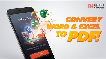 Convert Word & Excel to PDF Fast! - How to Use WPS Office on Android Tutorial