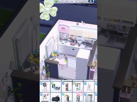 asmr sims 4 mini apartment build pt.2☘️#sims4 #thesims4 #ts4 #sims #sims4build #sims4cc #shorts #fyp