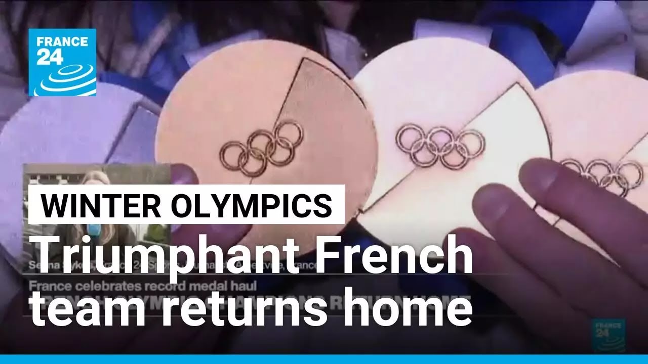 French Olympic champions return home • FRANCE 24 English