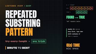 Details LeetCode #459: Repeated Substring Pattern, the Doubled String Trick News