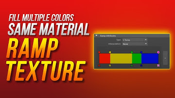 Fill multiple colors for the same material - Ramp Texture in Maya 2024