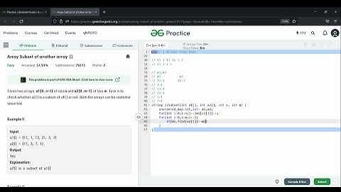 Array Subset of another array GFG || Array Subset of another array  || Accolite || GE || Qualcomm