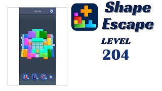 🔥 Shape Escape Level 204 Walkthrough | Can You Solve It? 🧠💥