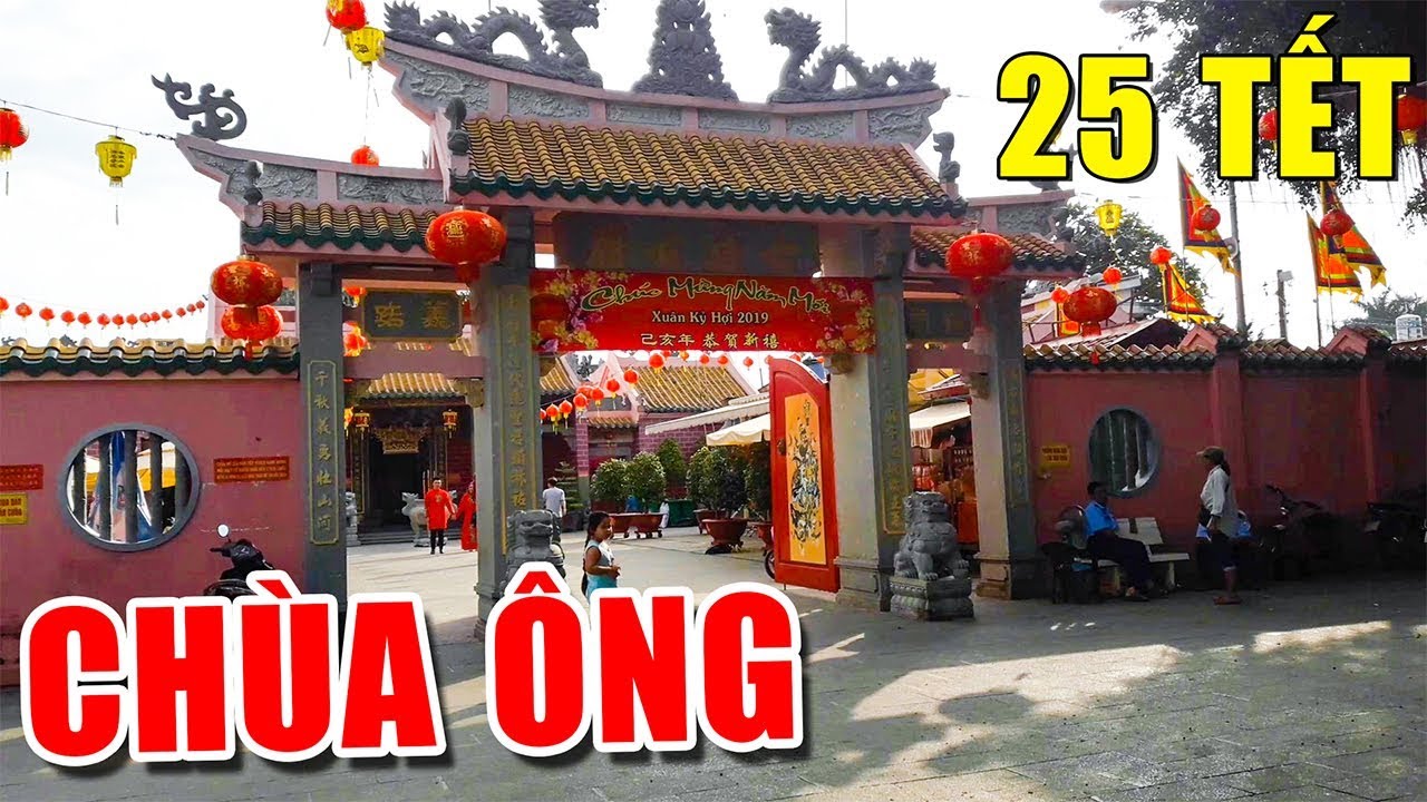 Chùa Ông Cù LAo Phố Biên Hòa Đồng Nai chuẩn bị gì vào những ngày gần Tết 2019 - YouTube