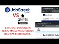 JOBSTREET VS GLINTS | 2 Aplikasi pencari Lowongan kerja | mana yang terbaik dan apa pembedanya?