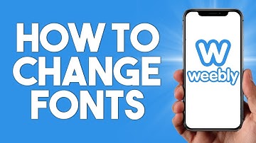 How To Change Fonts Weebly Tutorial 2024