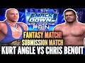 FANTASY MATCH! SUBMISSION MATCH! KURT ANGLE VS CHRIS BENOIT - SMACKDOWN HERE COMES THE PAIN #WWE