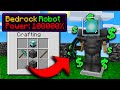 BEDROCK ROBOTS ARE INSANELY OP! | Minecraft Skyblock