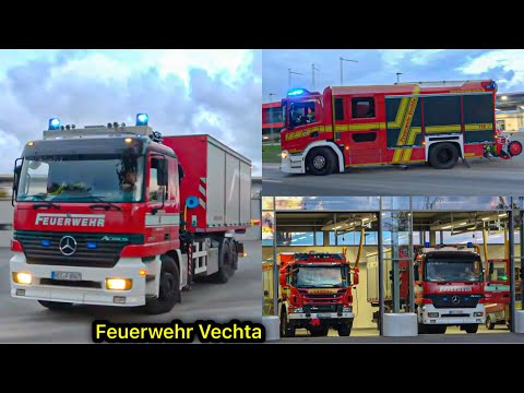 [Anrückende FFler | MTG 3] | RW-L+WLF+ELW+LF+MTW || Freiwillige Feuerwehr Vechta auf Einsatzfahrt