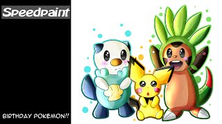 Birthday Pokemon!! || Speedpaint