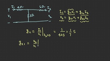 Equivalent circuit of g-parameters and solving problems for finding g-parameters of two port network
