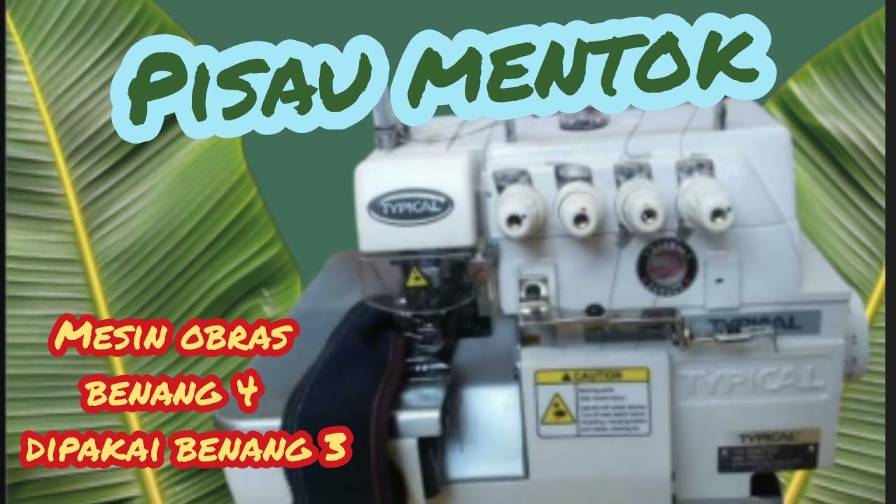 mengatasi masalah mesin obras pisau mentok tatakan