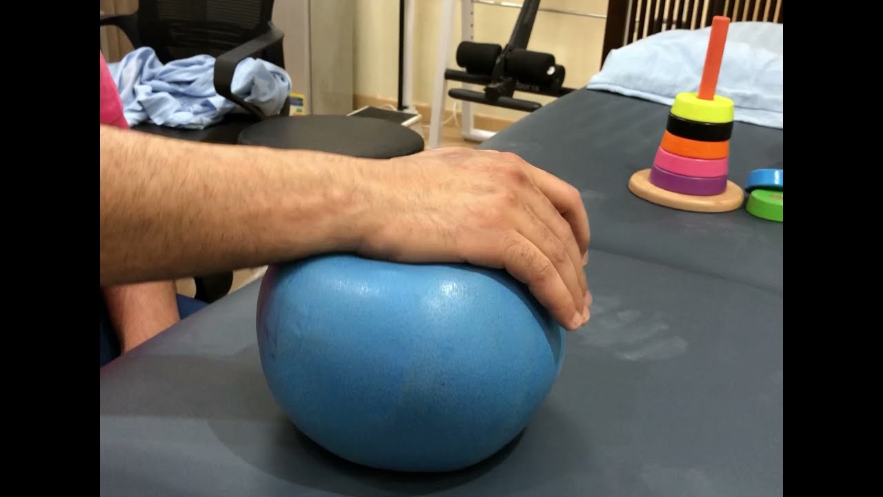 تمارين اليد للشلل/الخزل النصفي hand trainning for hemiparesis