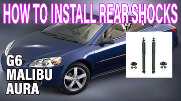How To Replace Rear Shocks on Pontiac G6 Chevy Malibu Saturn Aura - Easy DIY Auto Care