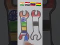 🇮🇳+🇾🇪+🇻🇪+🇧🇴 Indian flag #Shorts #trending #youtube shorts #independence day #drawing #Viral