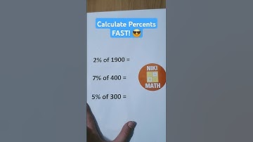 Find Percentages in Seconds | Percentage Problems - Shortcuts & Tricks #math #percents #mathtrick