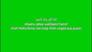 Takbir Raya - Green screen - Chroma key 4k