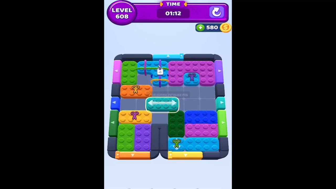 Color Block Jam Level 608 - YouTube