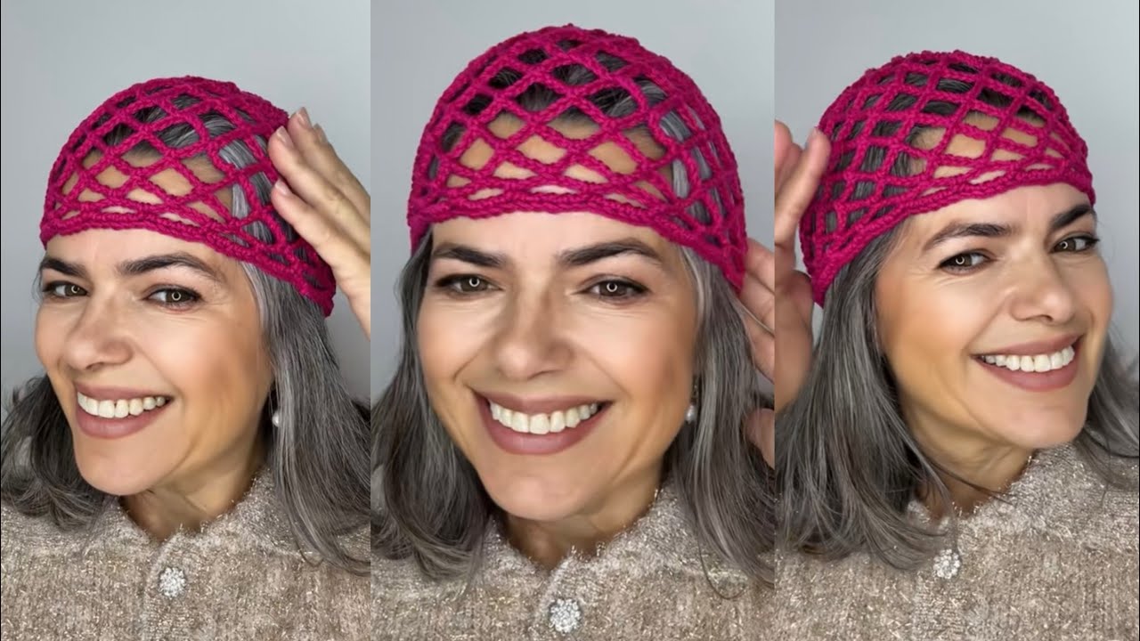 AULA DE CROCHÊ PARA INICIANTES 🧶 Faça a Headpiece Redinha Tendência da Moda Passo a Passo!