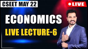 CSEET Economics Online Classes for May 2022 | DEMAND AND SPPLY LEC 6 | CS Shubham Abad
