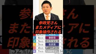 参政党さんまたメディアに印象操作される #政治 #ニュース #参政党 #神谷宗幣 #オールドメディア