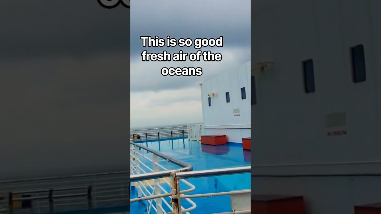 We are on the roof deck of the ship #cruiseship #ship #ocean ocea