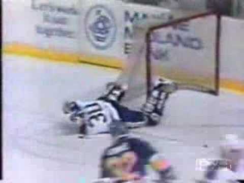 Goalie Cuts Throat 44