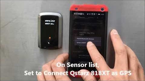 Qstarz 818XT used with Harry