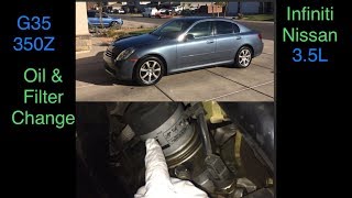 Oil Change G35 / 350Z Infiniti, Nissan