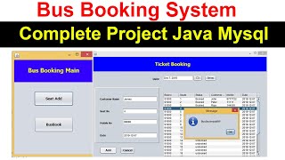 Bus Booking System Project  Using Java and Mysql