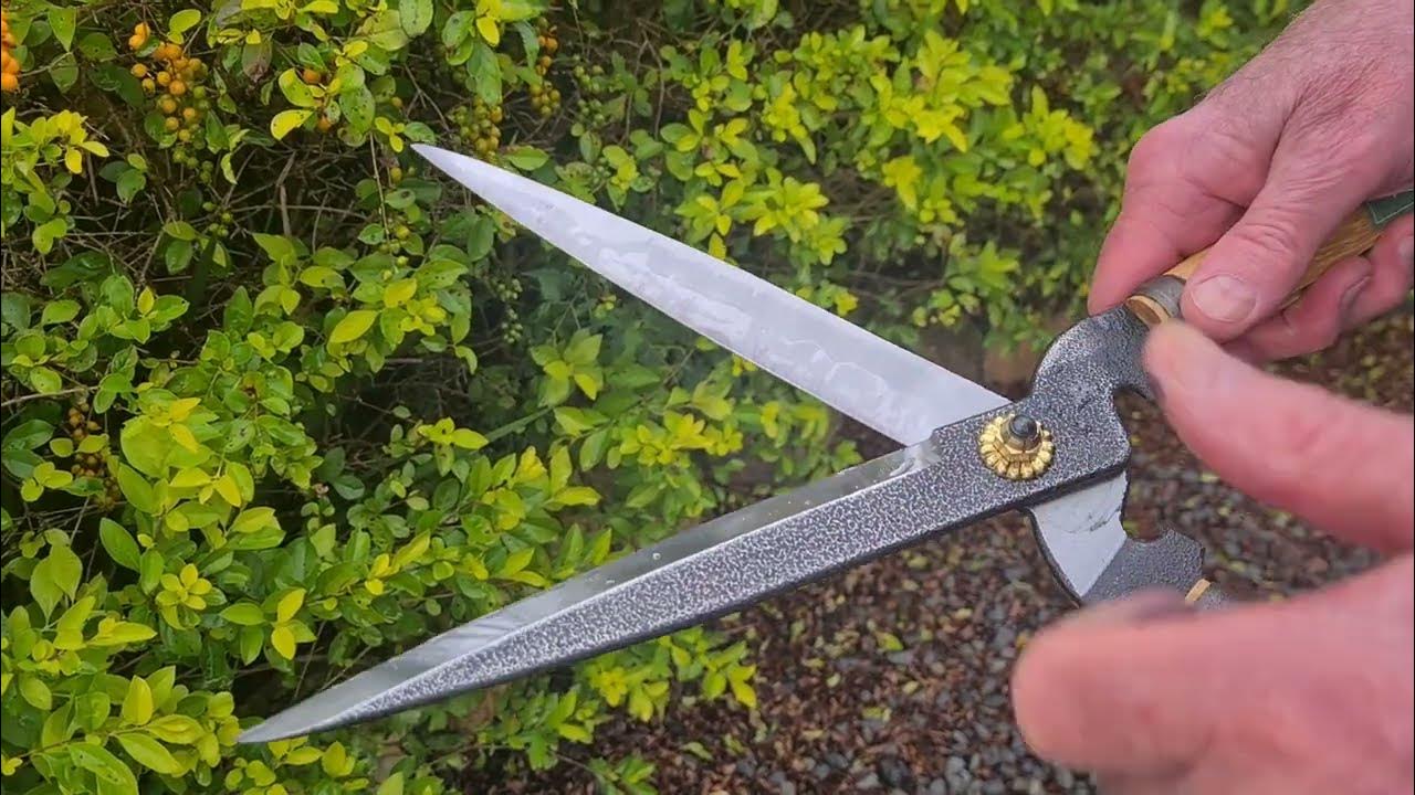 Japanese Hedge shears demonstration YouTube