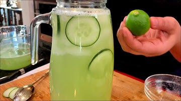 THE BEST Fresh Cucumber Water | Agua Fresca de pepino | Views on the road