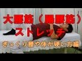 大腰筋（腸腰筋）ストレッチ　ぎっくり腰や体が硬い方編