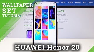 How to Change Wallpaper in HUAWEI Honor View 20 - Set Up Desktop screenshot 1