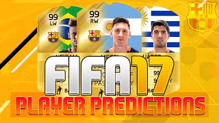 FIFA 17 FC Barcelona Player Ratings Predictions!! Ft. Messi, Suarez & Neymar!