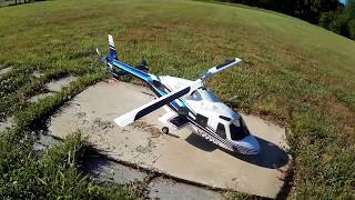 Funkey Bell 222 Fuselage with Phoenix 600 ESP Mechanics - Second Flight