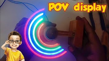 How to make POV display without arduino.... Spinning LED