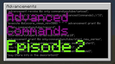 Minecraft - Advanced Commands - Episode 2: If-Else and Booleans!