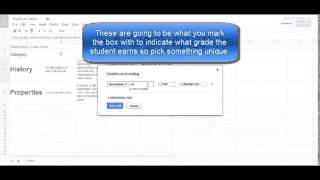 Google Drive--Spreadsheet Rubrics
