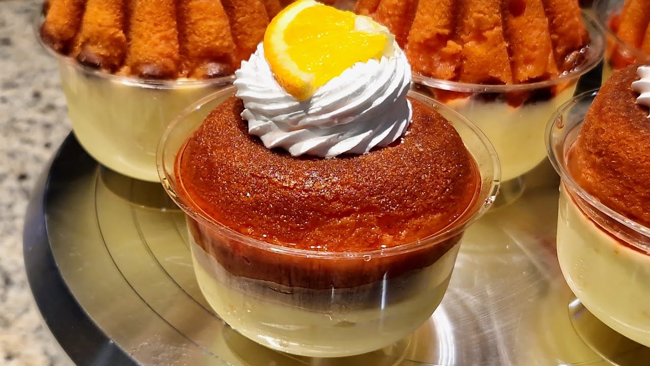 لي بابا وصفة المحلات بذوق البرتقال 🍊 مع كريمة بزاف خفيفه راح نشارك معاكم كامل الأسرار باش تنجحلكم 