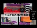 Shoe box reuse | waste out of best | old cloth reuse | easy way to convert | in just 2 minutes