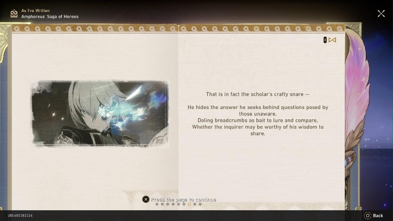 As I've Written - Amphoreus Saga of Heroes Stories Part 3 | Honkai ...