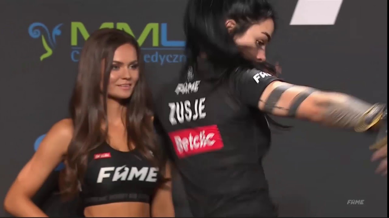 FAME MMA 8 DAGMARA SZEWCZYK VS ZUSJE FACE 2 FACE, WAŻENIE, TRENING