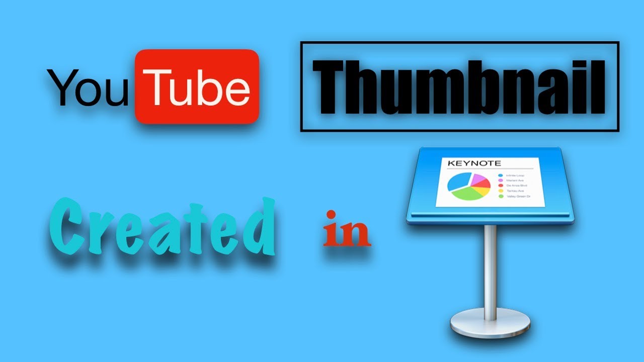 HOW TO CREATE YOUTUBE THUMBNAIL WITH KEYNOTE YouTube