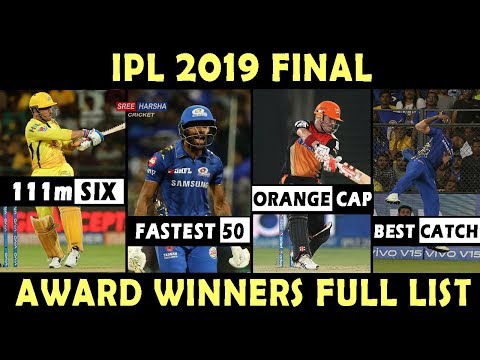 ipl 2019 awards winners