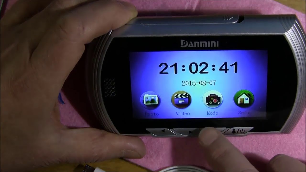 Обор и установка видеоглазка Danmini - YouTube